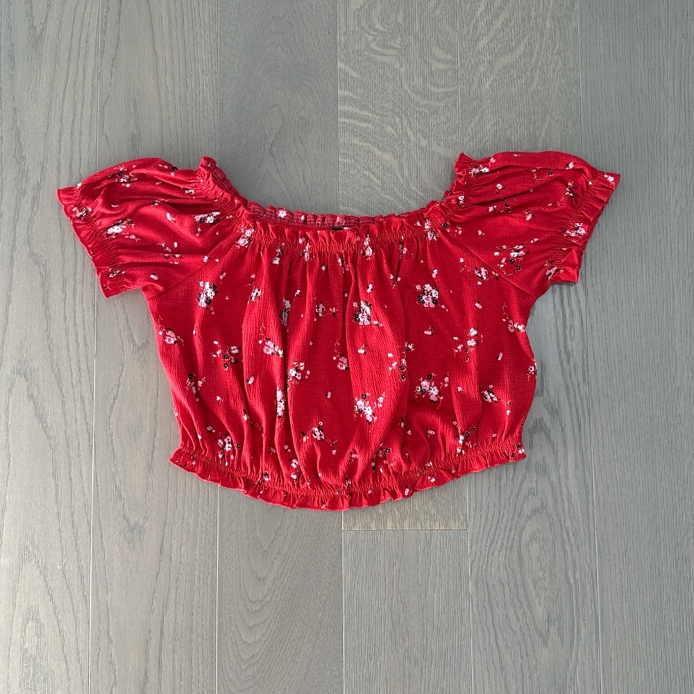 H&M Divided Off the Shoulder Crop Top